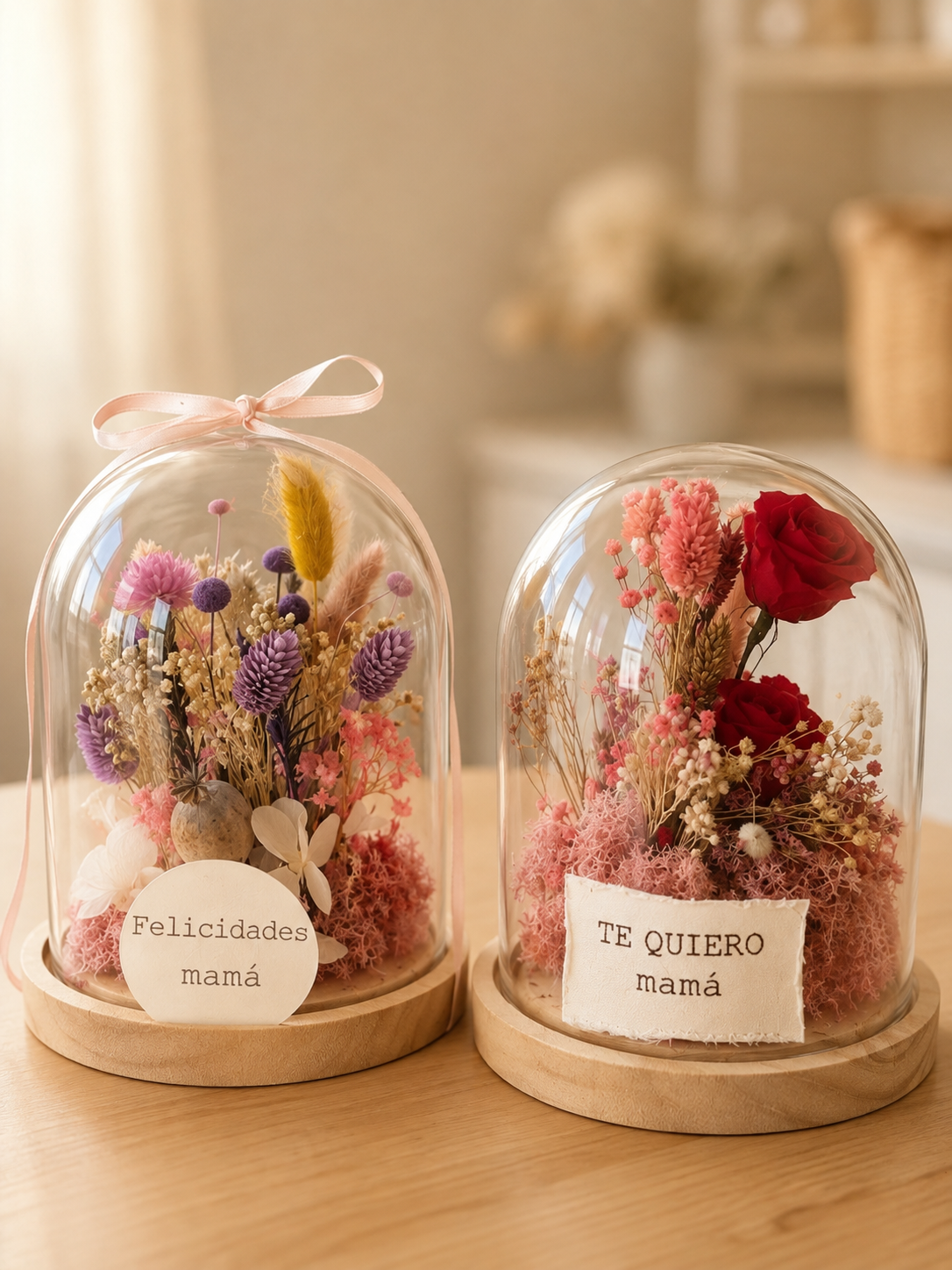 CÚPULA DE FLORES PRESERVADAS