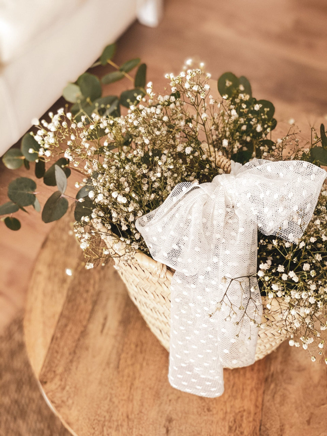 Cesta paniculata con flores preservadas - Bendita