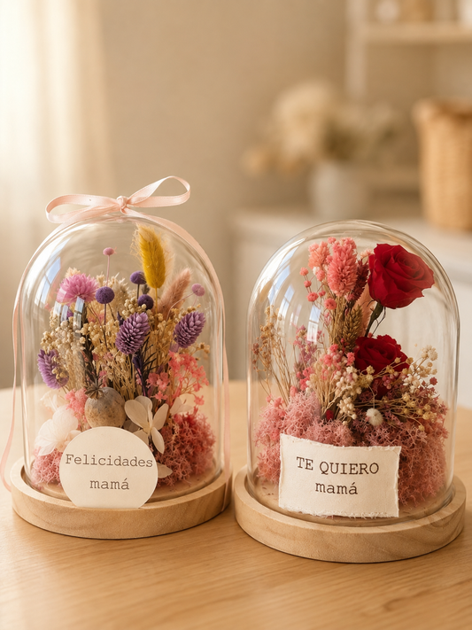 CÚPULA DE FLORES PRESERVADAS